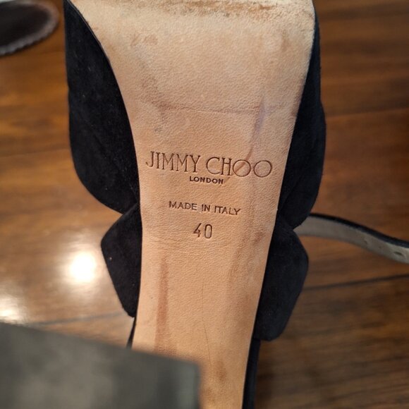 Jimmy Choo black suede heels - Picture 4 of 5
